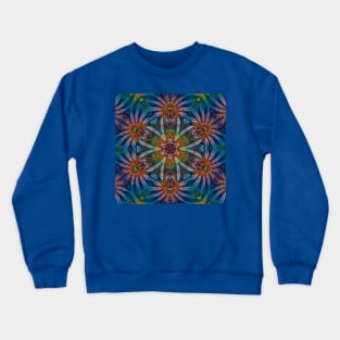 Psychedelic Kaleidoscopic Multi-Color Mandala Number 3 Crewneck Sweatshirt